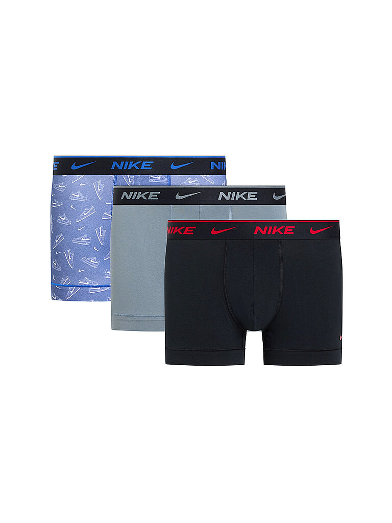 NIKE UNDERWEAR Herren Boxershorts Trunk 3er Pack blau | S